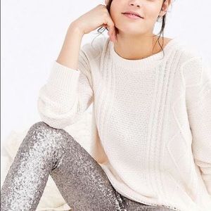H&M Silver Sequin Leggings